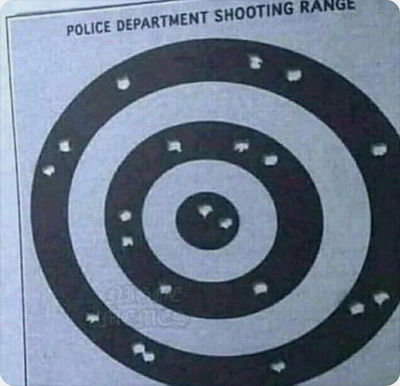 Стрельба полиции по мишеням