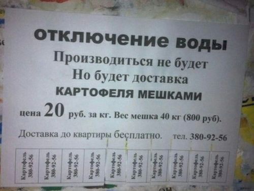 Картошка мешками